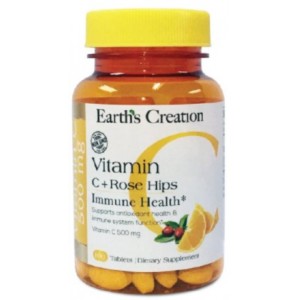 Vitamin C 500 mg with rose hips - 100 таб Фото №1